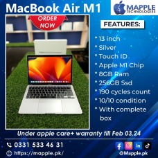 MacBook Air M1 (warranty till Feb 03,24)
