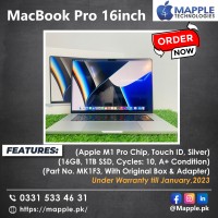 MacBook Pro 16inch  (Part No. MK1F3)