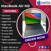 MacBook Air M2 (With Complete box )